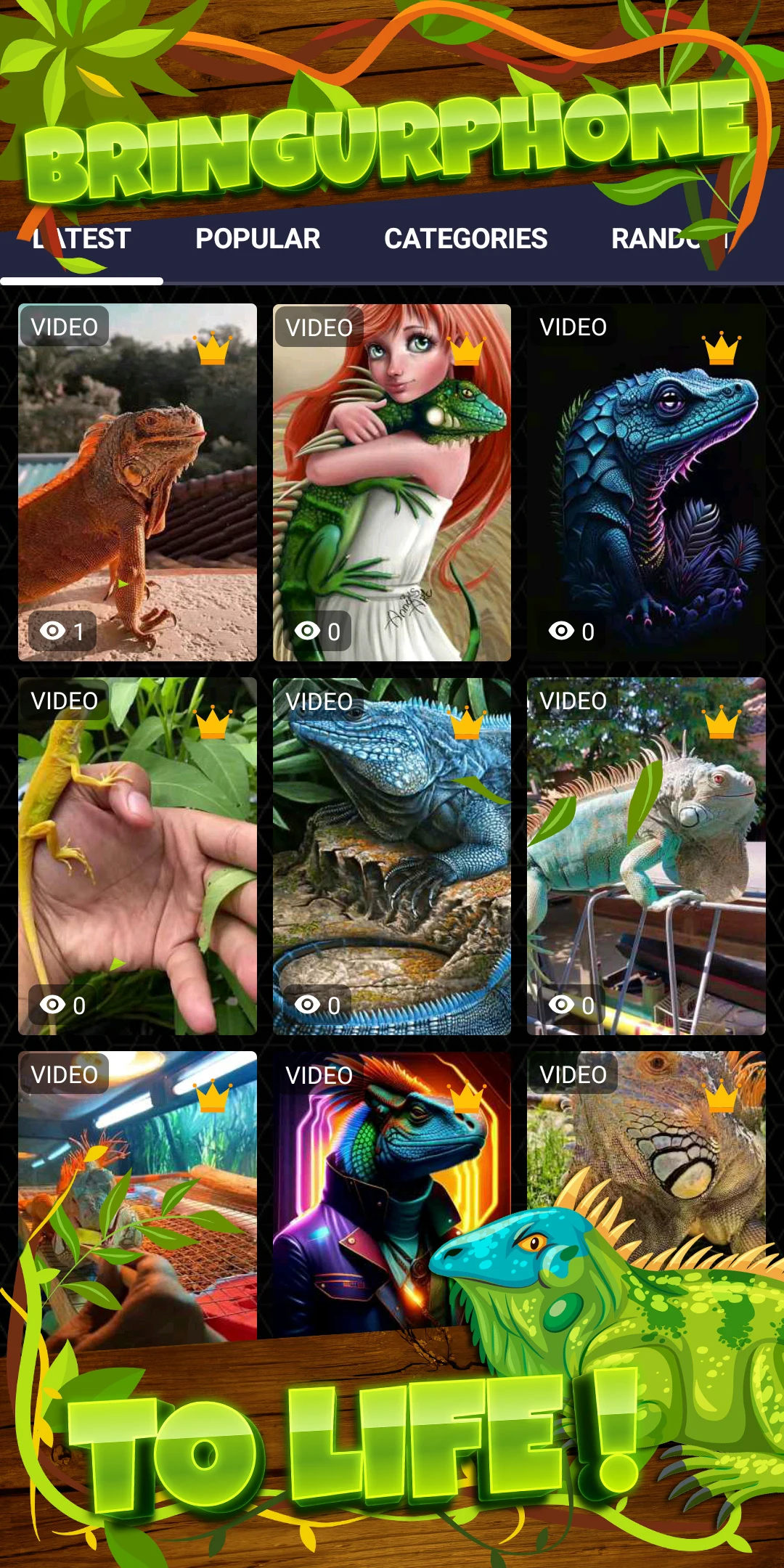 Iguana Wallpaper HD screenshot