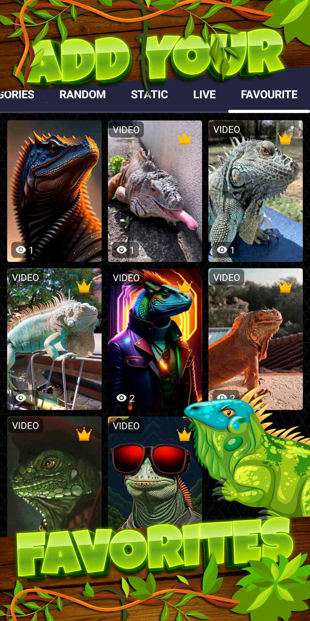 Iguana Wallpaper HD screenshot